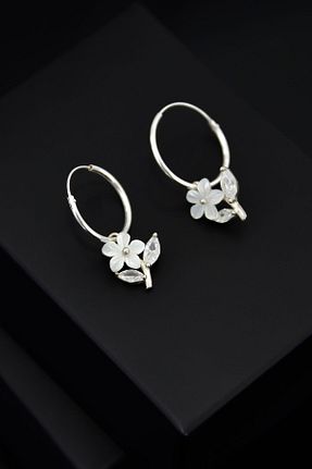 گوشواره نقره زنانه 925 عیار Papatya Silver - کد 142288770