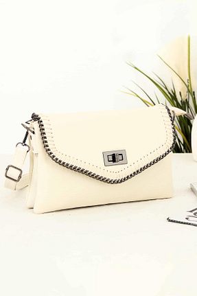 کیف دوشی بژ زنانه چرم مصنوعی Bipanya - کد 733617433