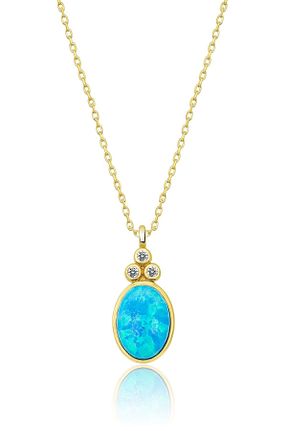 گردنبند نقره طلائی زنانه 925 عیار Papatya Silver - کد 43883728