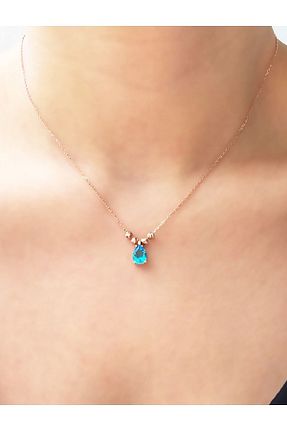 گردنبند نقره طلائی زنانه 925 عیار Papatya Silver - کد 31123866