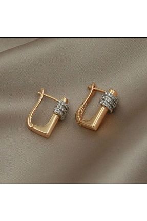 گوشواره استیل (فولاد) طلائی استیل (فولاد) Belleza De Perla - کد 904826245
