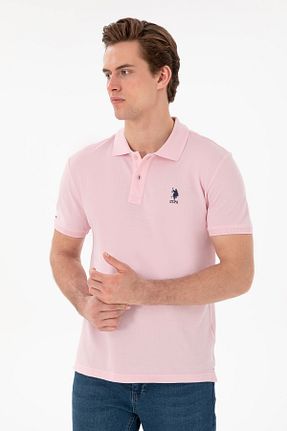 پولوشرت صورتی مردانه پنبه ای U.S. Polo Assn. - کد 904823531