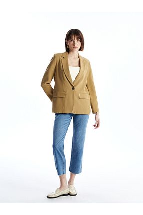 کت خاکی زنانه رگولار LC Waikiki - کد 904831133