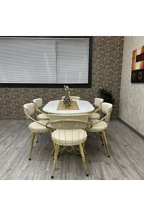 ست میز آشپزخانه سفید MDF BY ORHAN GÜZEL - کد 836519864
