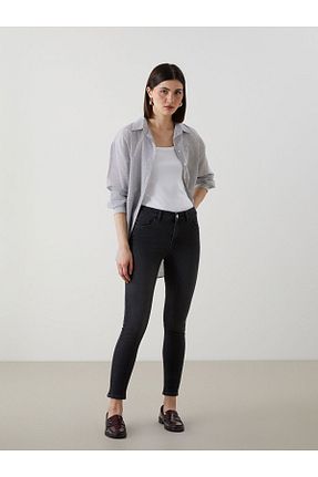 شلوار جین آبی زنانه پاچه ساده LC Waikiki - کد 904830341