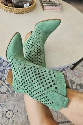 بوت / نیم بوت سبز زنانه Topukla Footwear - کد 904826193