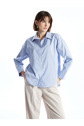 پیراهن آبی زنانه رگولار LC Waikiki - کد 930797196