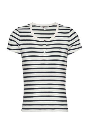 تیشرت سفید زنانه Relaxed Tommy Hilfiger - کد 889677667