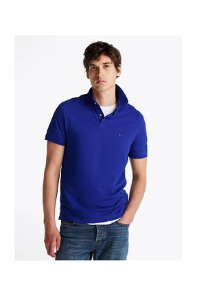 پولوشرت آبی مردانه پنبه ای Tommy Hilfiger - کد 889677805