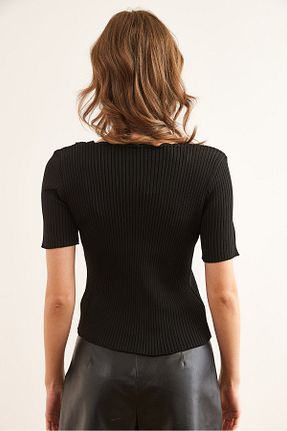 بلوز مشکی زنانه ساده Olalook - کد 904395967