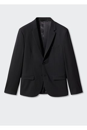 کت بلیزر مشکی مردانه پلی استر MANGO - کد 891109897