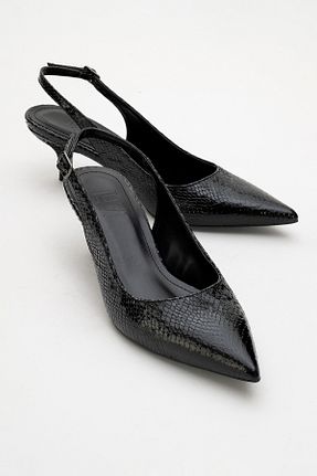 کفش پاشنه بلند کلاسیک مشکی زنانه چرم مصنوعی luvishoes - کد 689142815