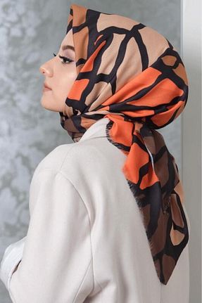روسری نارنجی پنبه ای AFVENTE - کد 218298422