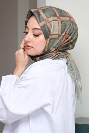 روسری سبز پنبه ای AFVENTE - کد 216182436