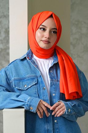 شال نارنجی زنانه پلی استر AFVENTE - کد 701291221