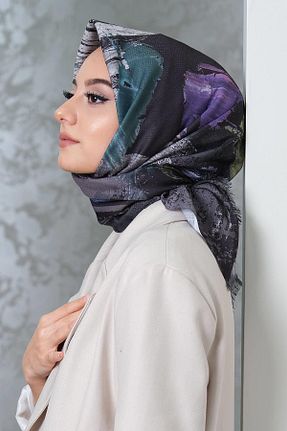 روسری طوسی پنبه ای AFVENTE - کد 216182366
