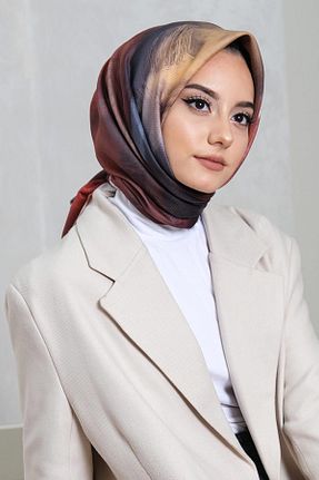 روسری زرشکی پنبه ای AFVENTE - کد 101413539