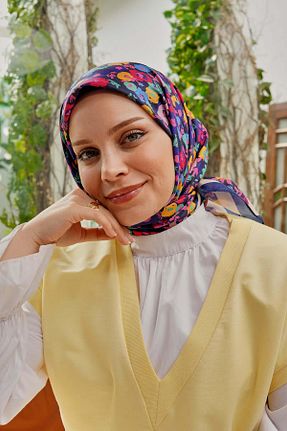 روسری بنفش پنبه پلی استر AFVENTE - کد 815842506