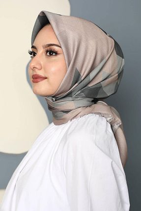 روسری طوسی پلی استر AFVENTE - کد 771431908