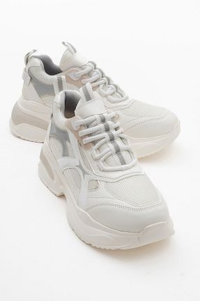 کفش اسنیکر سفید زنانه بند دار luvishoes - کد 902991724