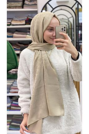 شال بژ زنانه پنبه پلی استر Hint İpek - کد 902972182