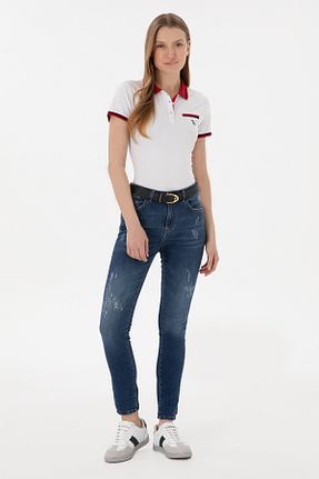 شلوار آبی زنانه پارچه U.S. Polo Assn. - کد 835028951