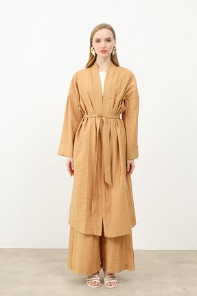 ست بالاتنه و پائین تنه قهوه ای زنانه بافتنی MAXMU - کد 903004999