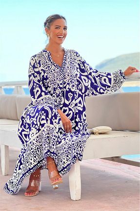 لباس سرمه ای زنانه بافتنی Nevin Kaya Moda - کد 833680220