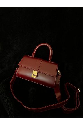 کیف دوشی زرشکی زنانه چرم مصنوعی Butik - کد 903023426
