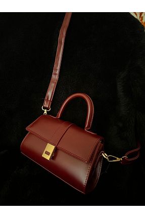 کیف دوشی زرشکی زنانه چرم مصنوعی Butik - کد 903023426