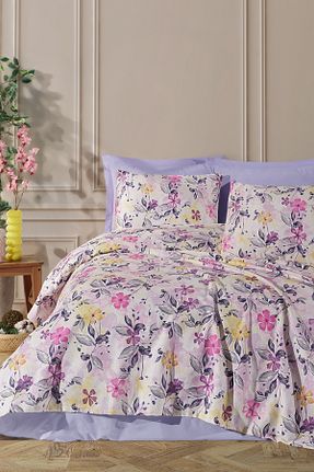 پیکه و ست پیکه تکنفره بنفش پنبه ای Enlora Home - کد 904171700