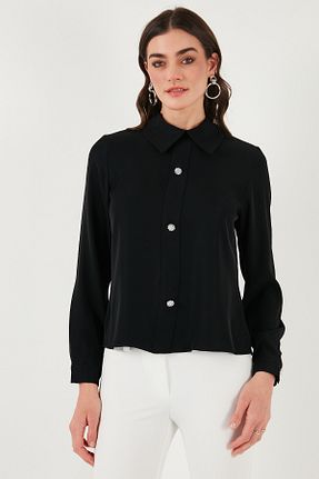 بلوز مشکی زنانه ساده Lela - کد 903021694
