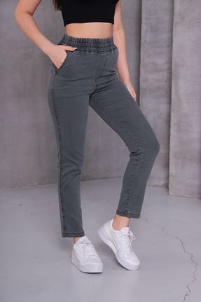 شلوار طوسی زنانه جین NEŞA KOTÇU - کد 901631372