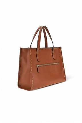 کیف دوشی طوسی زنانه چرم مصنوعی Guess - کد 903069137