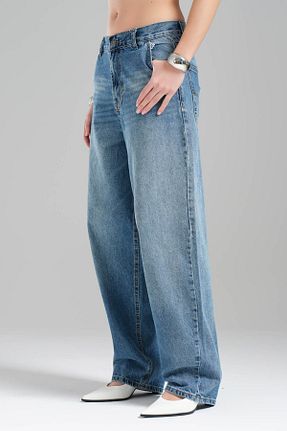 شلوار جین آبی زنانه رگولار tw3 - کد 903102100