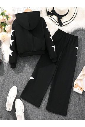 ست بالاتنه و پائین تنه مشکی بچه گانه بافت VESTIR BIEN - کد 904294303