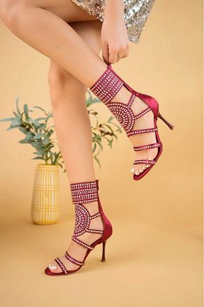 کفش مجلسی قرمز زنانه پاشنه ضخیم NovaRise - کد 917409674