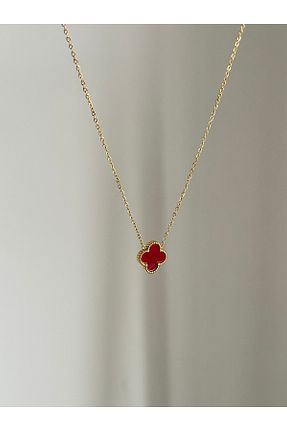 گردنبند استیل ( فولاد ) زرشکی زنانه استیل ضد زنگ YOUES JEWELRY - کد 903104932