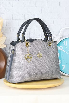 کیف دوشی طوسی زنانه چرم مصنوعی MOLDİVA - کد 889500001