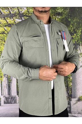 پیراهن سبز زنانه اسلیم فیت Güray Store - کد 903132210