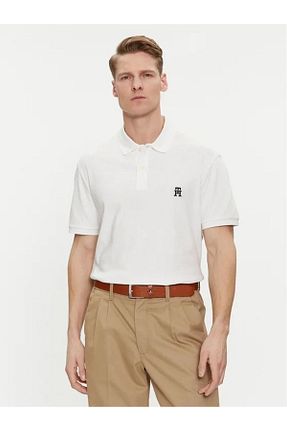پولوشرت سفید مردانه پنبه ای Tommy Hilfiger - کد 811695278