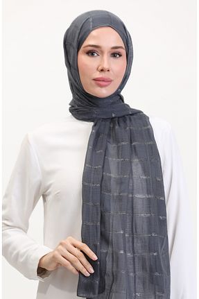 روسری طوسی 70 * 180 sefamerve - کد 903175384