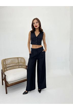 ست بالاتنه و پائین تنه طلائی زنانه بافتنی 1001moda - کد 903407912