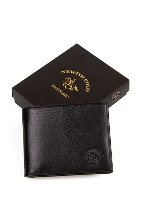 کیف پول مشکی مردانه ابعاد بزرگ Newish Polo - کد 903199383