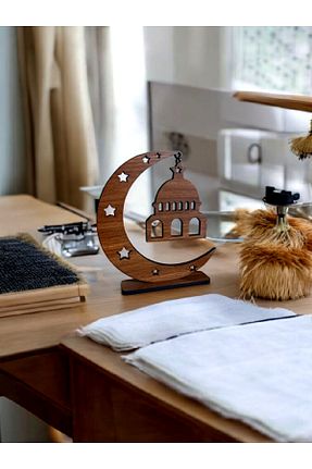 اجسام تزئینی و بیبلو قهوه ای چوب Home - کد 903204743