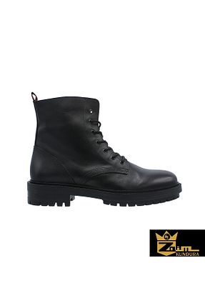 بوت / نیم بوت مشکی مردانه چرم خالص Zaim Kundura - کد 903214591