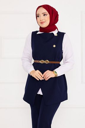 ست بالاتنه و پائین تنه حجاب طوسی زنانه رگولار EBRUTESETTÜR - کد 903215936