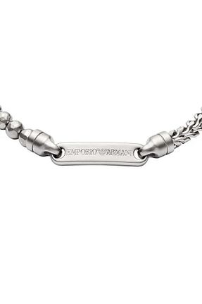 دستبند استیل (فولاد) متالیک مردانه استیل (فولاد) Emporio Armani - کد 904412901