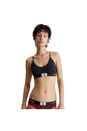 سوتین ورزشی مشکی زنانه پنبه ای Calvin Klein - کد 690559910