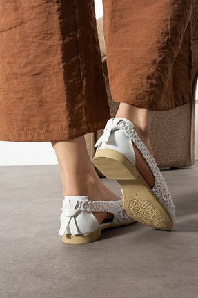 بابت سفید زنانه چرم مصنوعی FUGA MODA - کد 903230027